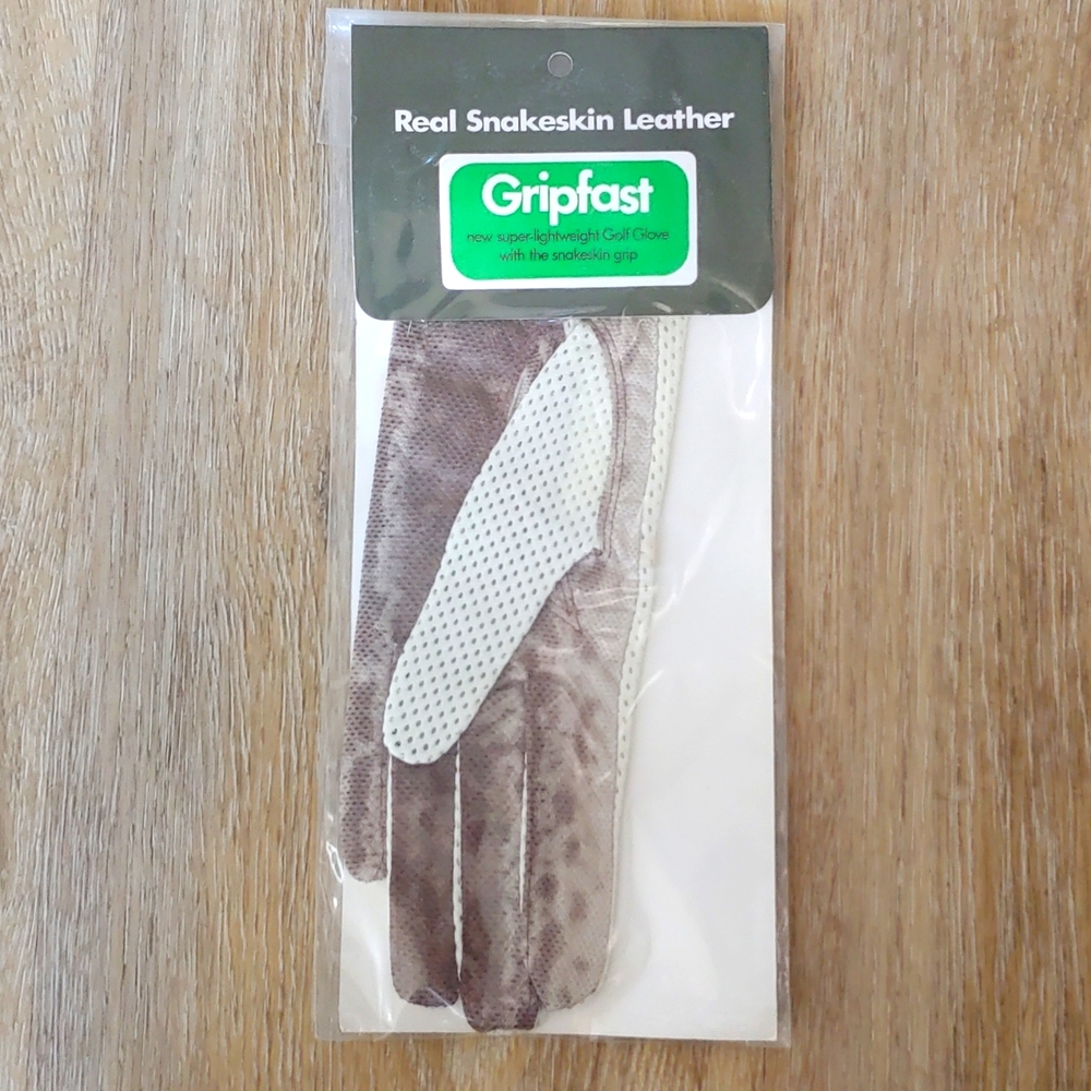 Vintage Gripfast Real Snakeskin Leather Women's Golf Glove